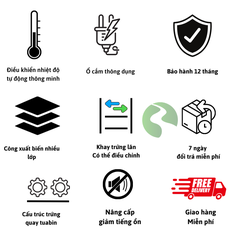 Máy ấp trứng gà mini, máy ấp trứng tự động đảo trứng, 03 sử dụng 220v&12v
