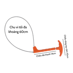 Gậy bắt heo inox 304 Dụng cụ bắt lợn Dương Ninh khớp mõm chó BH103