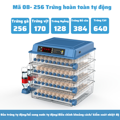 Máy ấp trứng gà, máy ấp trứng mini thông minh, Máy ấp trứng tự động thế hệ mới 220v & 12v MAT08