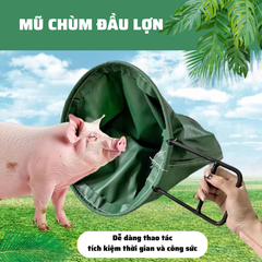 Bạt Chùm Đầu Heo - Dụng Cụ Khống Chế Vật Nuôi Thông Minh & An Toàn