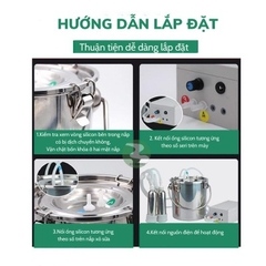 Dụng cụ vắt sữa cho bò, dê 5ML full inox 304 DN32