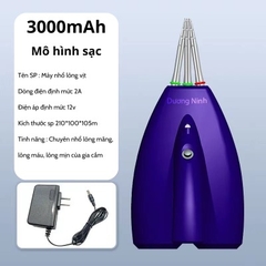 Máy nhổ lông vịt cầm tay, nhổ lông măng gia cầm tích điện 5000mAH