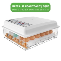 Máy ấp trứng mini ấp trứng gà tự động ấp trứng gia đình 220V VS 12V MAT