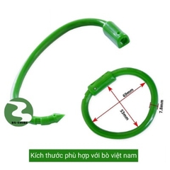 Vòng xỏ mũi bò bằng nhựa Pakistan ( Có Chốt ) DN57