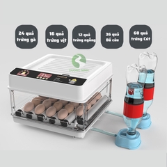 Máy ấp trứng gà mini tự động thông minh ấp trứng gà, chim, bò sát DN63