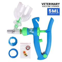 Xi lanh thú y tự động tiêm vacxin gia cầm gia xúc MMA 2 - 5ML DN90