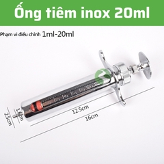 Xilanh inox 10,20,50ML Dương Ninh inox 304 tiêu chuẩn quốc tế