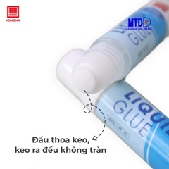Keo dán giấy Hồng Hà  (Hồ dán) - đầu lưới 30ml HT-01 - Liquid Glue 6676