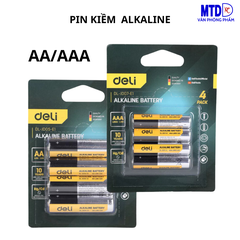 Pin kiềm Alkaline 2A/3A cao cấp , siêu bền  Deli - DL-JD07-E1/DL-LD05-E1-