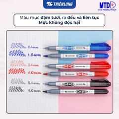 Bút lông dầu/Permanent Marker thiên Long PM-04 Cee - Cee có giắt cài