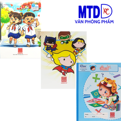 Vở Hồng Hà - Class  4 ô ly, 96 trang
