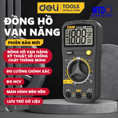 Đồng hồ vạn năng Deli Kẹp Ampe chính hãng -Màn hình LED kỹ thuật số - Phạm vi đo 600V-DL8490