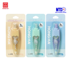 Băng xóa bấm Hồng Hà  3576 -CT-01 , 6m x 5mm,  cơ chế bấm tiện lợi phù hợp học sinh, sinh viên , văn phòng