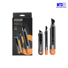 (Bộ 3 cây) Dao rọc giấy Deli HT4003C Cao Cấp Chính hãng -Nhỏ gọn- Tiện lợi-Tiết kiệm