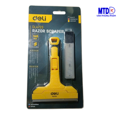 Sủi cạo vệ sinh tường, kính và mặt phẳng 148mm  tặng kèm 1 hộp dao cạo- Hàng Deli chính hãng - DL 4723