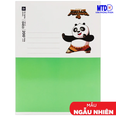 Tập/Vở  học sinhh 4 ly ngang, 200 trang Hồng Hà Class Kung Fu Panda - 0453, ĐL : 58g/m2