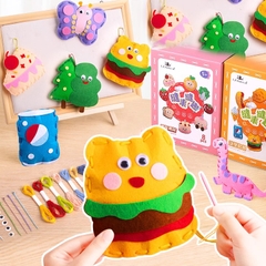 Bộ đồ chơi may vá thủ công tự làm thú nhồi bông cho bé đồ chơi may vá DIY kèm kim khâu và chỉ trẻ em TOYLIFE