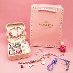 Bộ xâu vòng tay trang sức 66 chi tiết charm cao cấp cho bé đồ chơi vòng đeo tay đính cườm thủ công handmade DYI sáng tạo