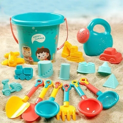 Đồ chơi xúc cát bãi biển size to 18 chi tiết cao cấp cho bé bộ xúc cát đồ chơi đi biển kèm xô nước bình tưới trẻ em