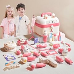 Bộ đồ chơi bác sĩ cho bé gái, bé trai 36 chi tiết có đèn, mô phỏng thiết bị y tế, nhập vai bác sĩ, nha khoa, y tá