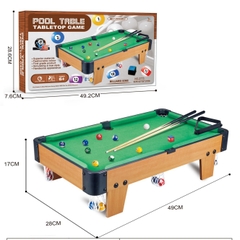 Bàn bi a mini cớ lớn bằng gỗ tằng kèm 2 gậy cho bé bàn bida mini trẻ em đồ chơi bi a to billiard snooker TOYLIFE