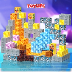 Khối minecraft nam châm giá rẻ 100 khối cho bé nam châm minecraft từ tính 200 khối 50 khối xây dựng TOYLIFE