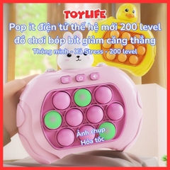 Pop it điện tử thế hệ mới, đồ chơi bóp tay giảm căng thẳng, trò chơi trí tuệ cho bé TOYLIFE