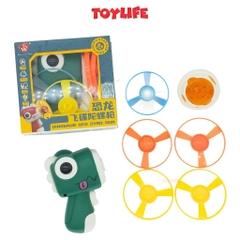 Súng bắn chong chóng đĩa bay con quay phát sáng hình khủng long đồ chơi vận động cho bé TOYLIFE