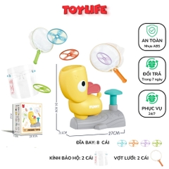 Đồ chơi tung hứng đĩa bay ufo, đồ chơi đĩa bay, frisbee hình chú voi con, đồ chơi vận động cho bé TOYLIFE