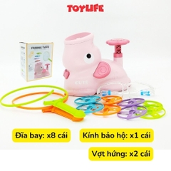 Đồ chơi tung hứng đĩa bay ufo, đồ chơi đĩa bay, frisbee hình chú voi con, đồ chơi vận động cho bé TOYLIFE