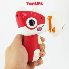 Súng bắn chong chóng đĩa bay con quay phát sáng hình khủng long đồ chơi vận động cho bé TOYLIFE