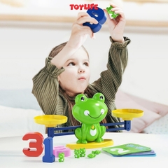 Bộ đồ chơi cân ếch thăng bằng, cân bằng trọng lượng thông minh cho bé, đồ chơi giáo dục toán học phát triển trí tuệ