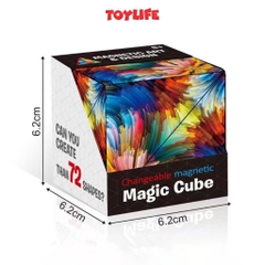 Đồ chơi rubik magic 3D Rubic ma thuật biến 72 hình nam châm, trò chơi trí tuệ cho bé TOYLIFE