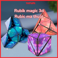 Đồ chơi rubik magic 3D Rubic ma thuật biến 72 hình nam châm, trò chơi trí tuệ cho bé TOYLIFE