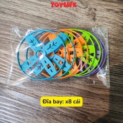 Đồ chơi tung hứng đĩa bay ufo, đồ chơi đĩa bay, frisbee hình chú voi con, đồ chơi vận động cho bé TOYLIFE