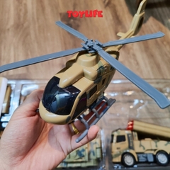 Bộ 6 xe ô tô đồ chơi size lớn cho bé xe công trình cứu hoả cảnh sát quân sự cứu hộ xây dựng máy xúc máy bay trực thăng