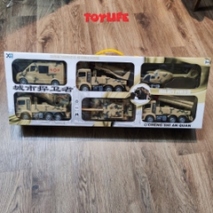Bộ 6 xe ô tô đồ chơi size lớn cho bé xe công trình cứu hoả cảnh sát quân sự cứu hộ xây dựng máy xúc máy bay trực thăng