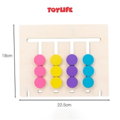 Đồ chơi gỗ xếp hình 4 màu thông minh cho bé đồ chơi giáo dục sớm montessori tư duy logic phát triển trí tuệ TOYLIFE