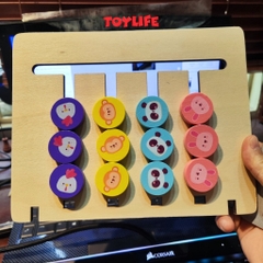 Đồ chơi gỗ xếp hình 4 màu thông minh cho bé đồ chơi giáo dục sớm montessori tư duy logic phát triển trí tuệ TOYLIFE