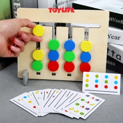 Đồ chơi gỗ xếp hình 4 màu thông minh cho bé đồ chơi giáo dục sớm montessori tư duy logic phát triển trí tuệ TOYLIFE