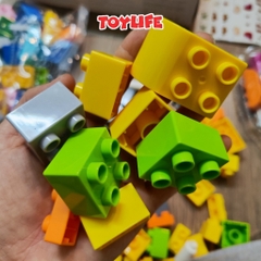 Bộ đồ chơi xếp hình động vật size lớn 102 chi tiết cho bé đồ chơi ghép hình thông minh cho trẻ thỏa sức sáng tạo TOYLIFE
