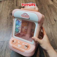 Đồ chơi máy gắp thú mini kèm sạc cho bé bộ máy gắp bóng có đèn nhạc trò chơi gắp thú thông minh an toàn cho bé toylife