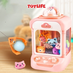 Đồ chơi máy gắp thú mini kèm sạc cho bé bộ máy gắp bóng có đèn nhạc trò chơi gắp thú thông minh an toàn cho bé toylife