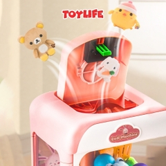 Đồ chơi máy gắp thú mini kèm sạc cho bé bộ máy gắp bóng có đèn nhạc trò chơi gắp thú thông minh an toàn cho bé toylife