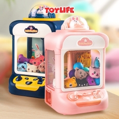 Đồ chơi máy gắp thú mini kèm sạc cho bé bộ máy gắp bóng có đèn nhạc trò chơi gắp thú thông minh an toàn cho bé toylife