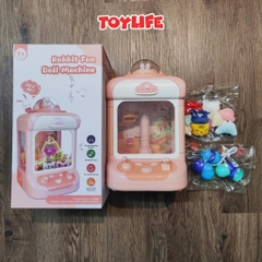 Đồ chơi máy gắp thú mini kèm sạc cho bé bộ máy gắp bóng có đèn nhạc trò chơi gắp thú thông minh an toàn cho bé toylife