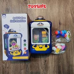 Đồ chơi máy gắp thú mini kèm sạc cho bé bộ máy gắp bóng có đèn nhạc trò chơi gắp thú thông minh an toàn cho bé toylife