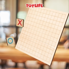 Bộ cờ caro bằng gỗ thông minh size lớn 30 cm cho bé cờ ca rô gỗ đồ chơi cờ xo trẻ em cờ caro mini TOYLIFE