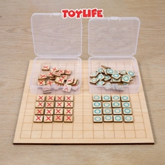 Bộ cờ caro bằng gỗ thông minh size lớn 30 cm cho bé cờ ca rô gỗ đồ chơi cờ xo trẻ em cờ caro mini TOYLIFE