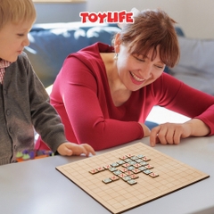 Bộ cờ caro bằng gỗ thông minh size lớn 30 cm cho bé cờ ca rô gỗ đồ chơi cờ xo trẻ em cờ caro mini TOYLIFE